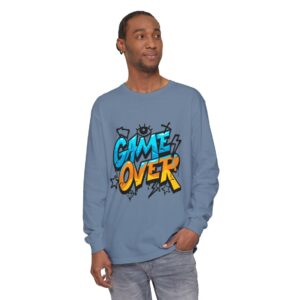 Game Over Graphic Long Sleeve T-Shirt: Gamer Streetwear