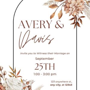Elegant Wedding Invitation