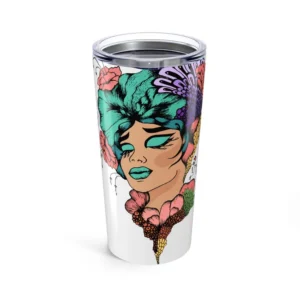 Bohemian Floral Tumbler: 20oz Insulated Stainless Steel Travel Mug