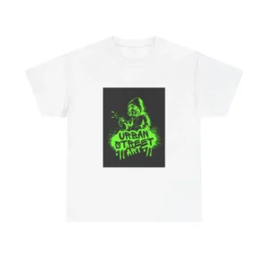 Urban Street Art Tee, Graphic Cotton T-Shirt, Trendy Unisex Shirt, Gift for Art Lovers, Casual Graphic Tee, Urban Culture Apparel