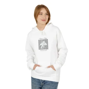 Halloween Women Fleece Hoodie, Cozy Sweatshirt, Fall Fashion, Halloween Costume, Casual Layering