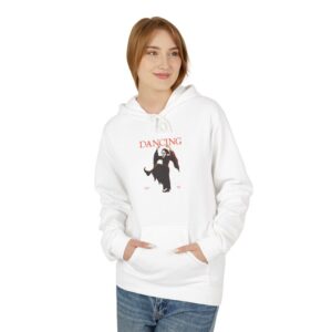 Dancing Wolves Hoodie, Cozy Women Fleece, Perfect Gift for Animal Lovers, Dance Themed Apparel, Great for Casual Wear, Birthday or Holiday