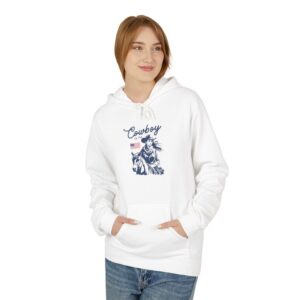Cowboy Graphic Fleece Hoodie - Women Pullover for Casual Wear, Perfect Gift for Country Lovers, Cozy Outfit for Fall, Comfortable [...]