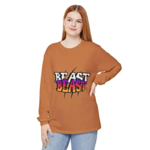 Beast Beast Graphic Long Sleeve T-Shirt - Urban Streetwear Tee